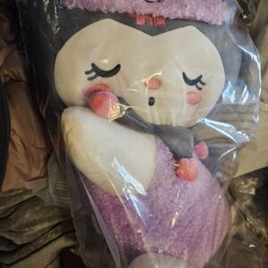 Plush Penguin Stuffed Animal - Purple, Pink, and White